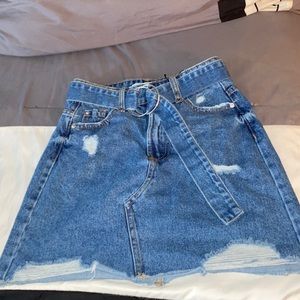 Primark belted mini denim skirt never worn